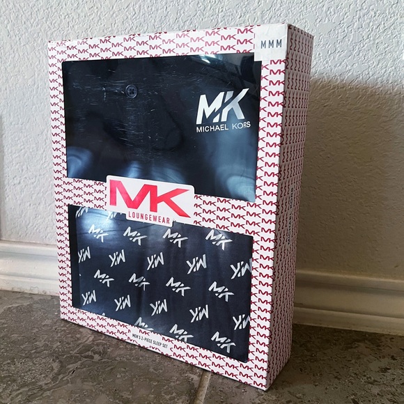 Michael Kors Loungewear Men’s 2-Piece Sleep Set, Navy Size M New in Box - Picture 1 of 7